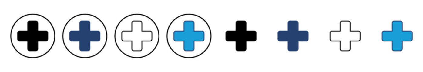 Plus Icon vector. Add plus icon