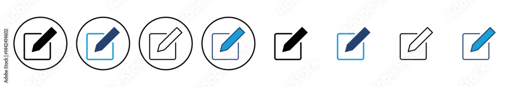 Poster edit icon vector. edit document icon. edit text icon. pencil. sign up