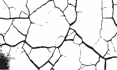 The Cracks Grunge Urban Background.Texture Vector.Dust Overlay Distress Grain ,Simply Place illustration over any Object to Create grungy Effect .abstract,splattered , dirty,poster for your design.