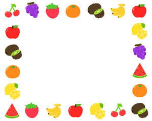 과일 드로잉 아이콘 프레임(fruit drawing icon frame wallpaper)