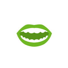 green lips vector