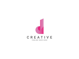 d modern letter logo