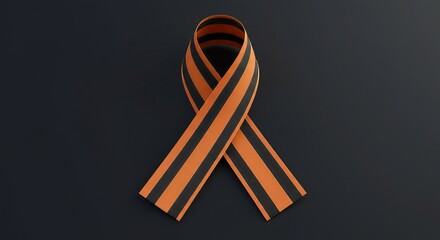Detailed ribbon forming remembrance loop