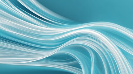 Flowing blue lines create an abstract background that evokes serenity and motion in a mesmerizing dance of colors