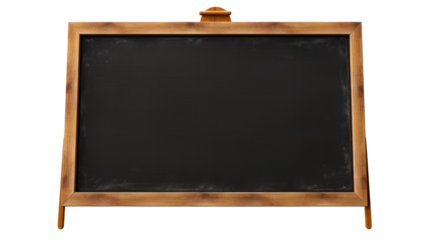 Blank Blackboard on Clean White Background for Educational or Design Use