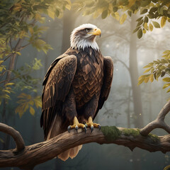 Obraz premium american bald eagle