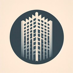 Brutalist Skyscraper Icon