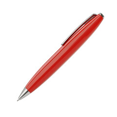 Red pen writing on colorful striped background