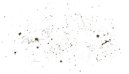 Scratches and dirt texture on white background, studio photography. with white shades