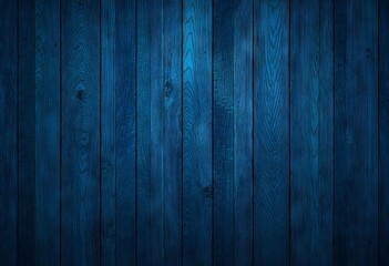 A dark blue grunge background is complemented by the toned texture of old wood, creating a blue vintage wooden background