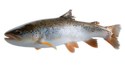 Fototapeta premium a trout fish on transparent
