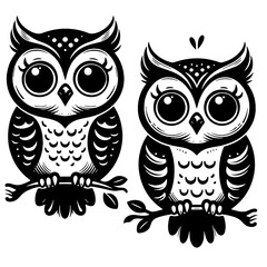 Fototapeta premium owl on a branch