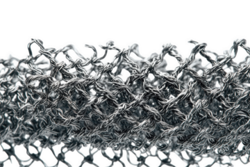 Abstract Gray Metallic Lace Texture isolated on transparent background