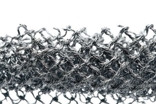 Abstract Gray Metallic Lace Texture isolated on transparent background