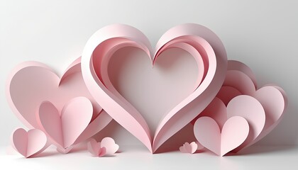 Pastel pink unique heart background with gentle tones for love related blogs valentines design assets romantic product showcases heartfelt web visuals and wedding themed background