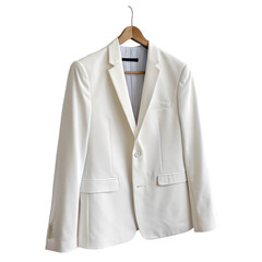 White business coat isolated on transparent background