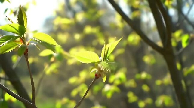 Leaves Unfurling in Early Spring &ndash; Awakening Time-Lapse