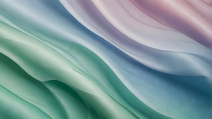 Vibrant blue pastel liquid with a flowing and wavy texture