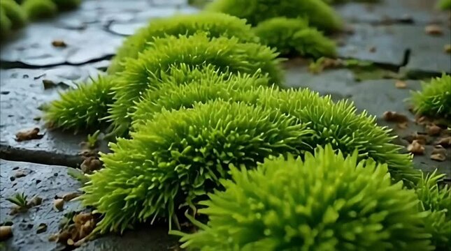 Moss Spreading on Moist Stone &ndash; Nature&rsquo;s Carpet Time-Lapse