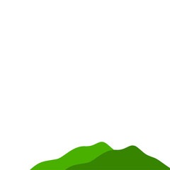 Obraz premium vector green mountains