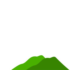 Obraz premium vector green mountains
