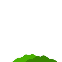 vector green mountains