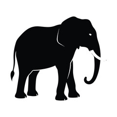 elephant silhouette vector. 