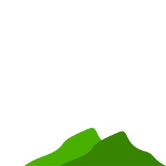 vector green mountains