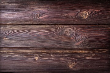 Aged wooden wall providing a uniform dark brown wood backdrop and texture