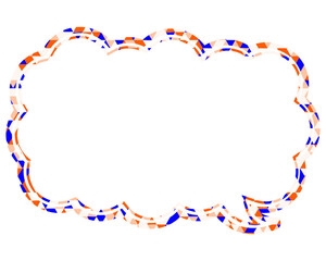 Fototapeta premium ステンドグラス風吹き出し 三角形模様 細長い雲形