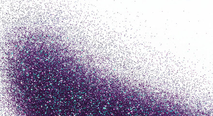  Purple Glitter Dust: Sparkly Magic on White, Festive Abstract Design, Shimmering Texture for Cards, Crafts & Backgrounds!