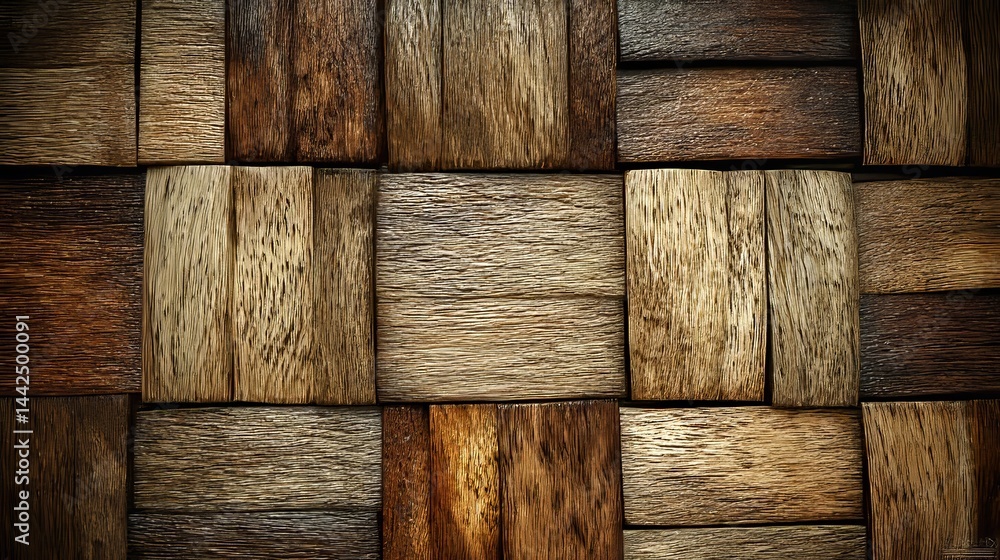 Poster the background features a soft sheen, 3d wall design with tiles, along with timber and tile wallpape