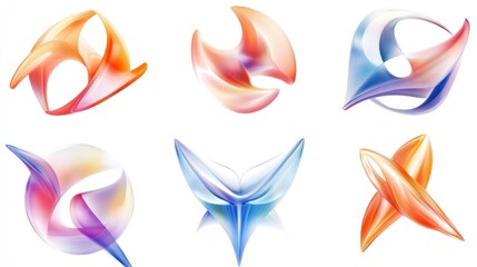 Obraz premium Abstract Colorful Geometric Shapes (3)