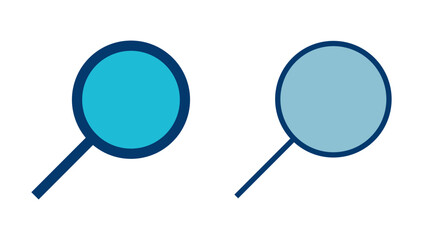 Search icon vector isolated on white background. Glass vector icon. search magnifying glass icon. Find