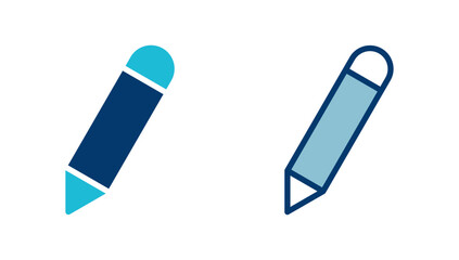 Pencil icon vector isolated on white background. Pencil vector icon