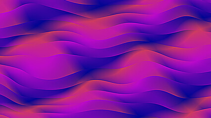 Obraz premium Vibrant Purple and Magenta Wavy Flow Texture – Psychedelic Abstract Background with Depth