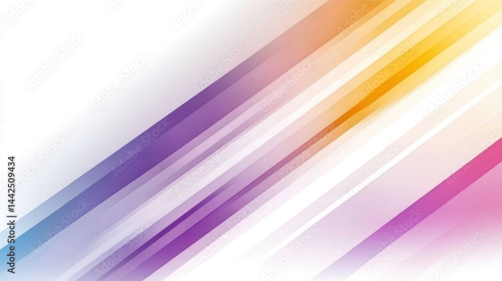 Poster abstract diagonal lines of color