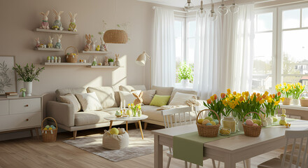 Easter interior decoration