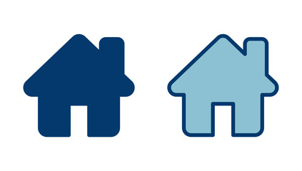 Home icon vector isolated on white background. House vector icon. Address