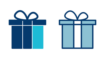 Gift icon vector isolated on white background. gift vector icon.  birthday gift