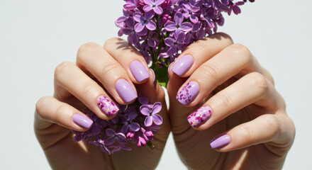 Lilac Dreams: Floral Nail Art Designs for Spring. Gorgeous Lavender Manicure Inspiration!