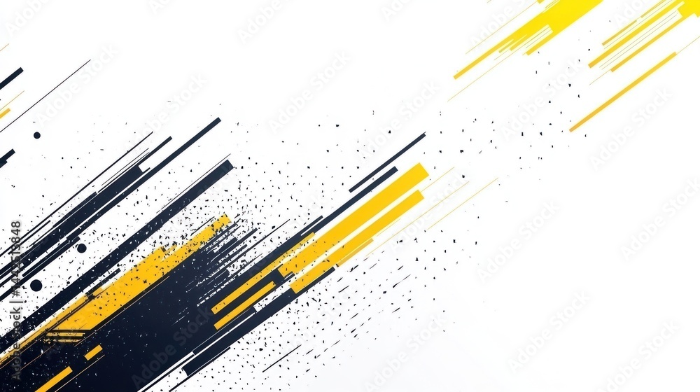 Poster abstract dynamic lines graphic design