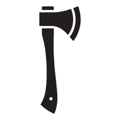 Mighty Hand Axe silhouette, powerful and efficient in combat – Hand Axe illustration – Minimalist Hand Axe vector – Weapon silhouette

