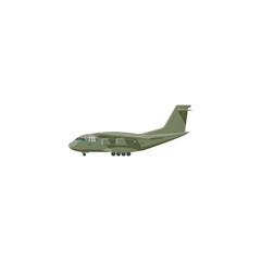 Military aircraft icon flat vector design