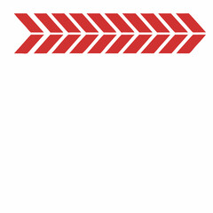Red Right Arrows  Minimalist Vector Direction Icons in Bold 