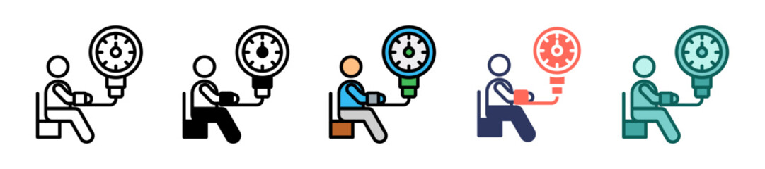 Blood Pressure multiple icon