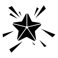 Comic Attention Icon, Icons that express awareness, discovery, attention, and emphasis, Simple Icon Vector Design, best used for presentation, application, web and banner