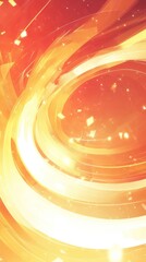A vibrant swirl of warm colors creating an abstract, energetic background.