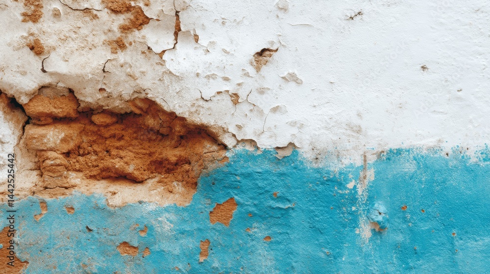 Poster this artwork presents a close-up of a textured wall showcasing cracks and varying shades of gray and