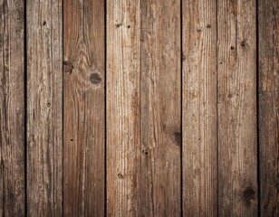 Fototapeta premium A seamless surface of aged wooden planks, showcasing natural grain and warm tones.
